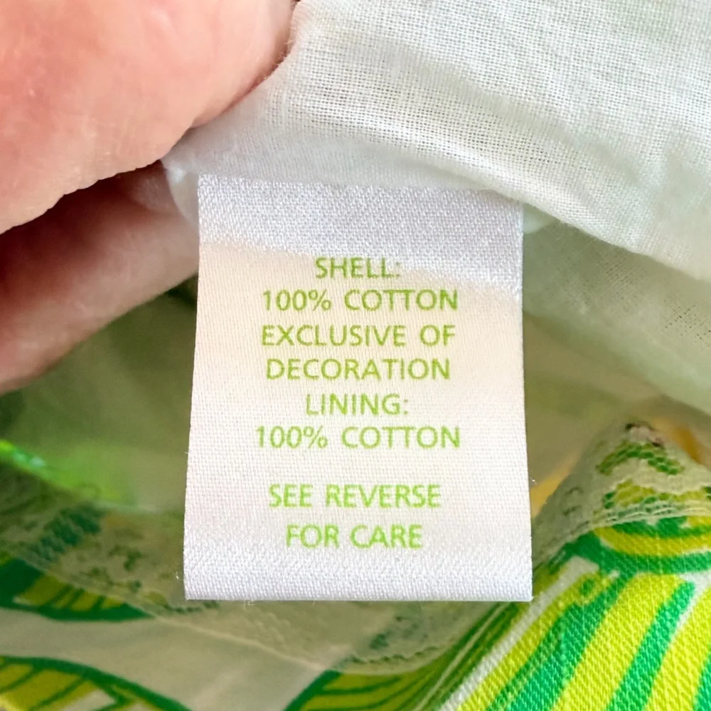 EUC Lilly Pulitzer Lilly Pad Green and Yellow Patterned Dress - Picture 4 of 4